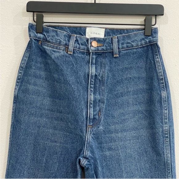DOEN Lena Jeans Verneuil Wash High Rise Straight Leg - Size 26 - Picture 3 of 6
